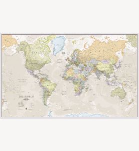 Medium Classic World Map (Laminated)