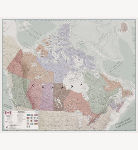 Huge Executive Canada Wall Map (Laminated)