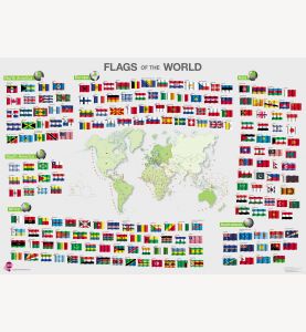 Flags of the World poster (Laminated)