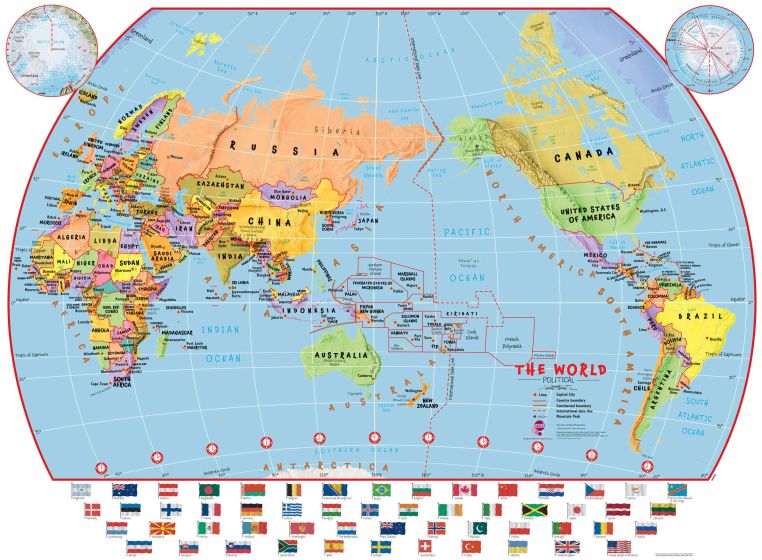 world map pacific ocean
