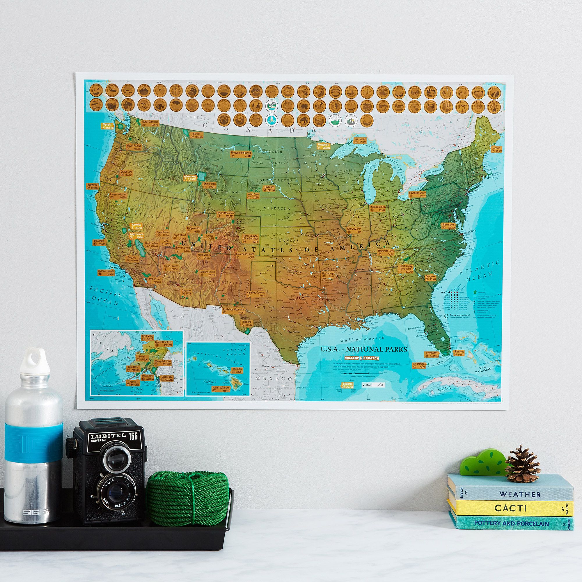 Scratch Off Usa Map Scratch Off Usa National Parks Print